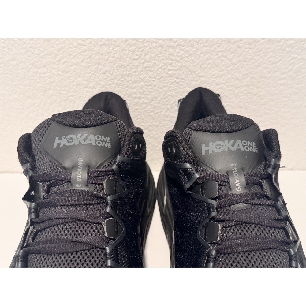 Hoka One Mens Gaviota 3 Running Shoe Size 13 Black Sneaker Active Gym Workout - Picture 5 of 14